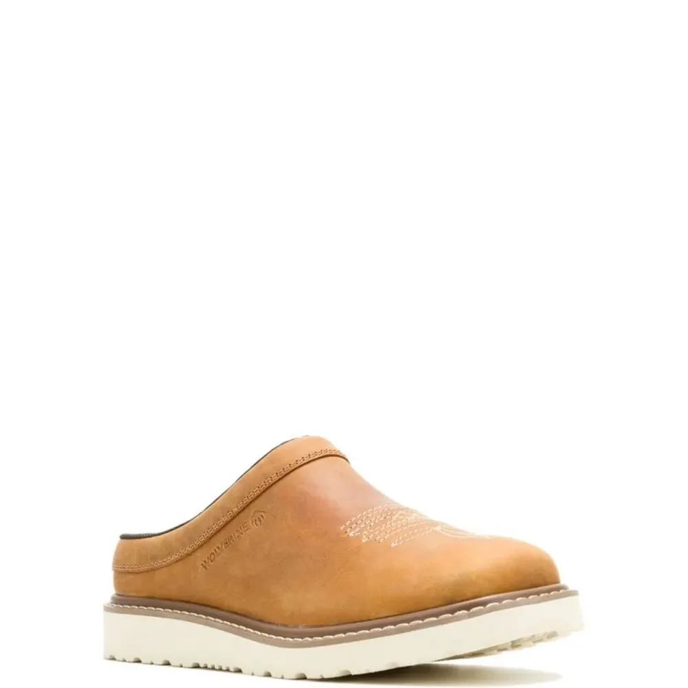 Wolverine Mens Bronc Clog Brown Shoes (NWT)